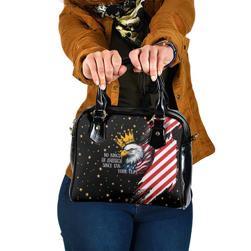 No Kings In America Since 1776 Shoulder Handbag We The People USA Flag LT9