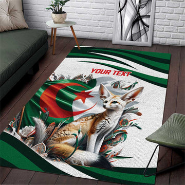 Algeria Fennec Fox Personalized Area Rug with Algerian Culture and Nature LT9