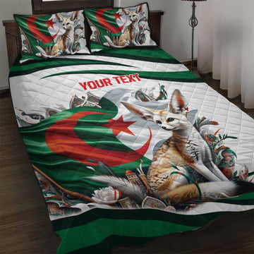 Algeria Fennec Fox Personalized Quilt Bed Set with Algerian Culture and Nature LT9