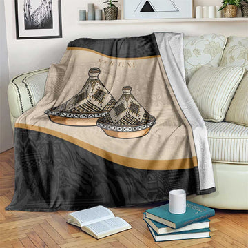 Algeria Tajine Dish Personalized Blanket with African Tribal Pattern LT9