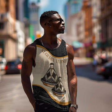 Algeria Tajine Dish Personalized Men Tank Top with African Tribal Pattern LT9