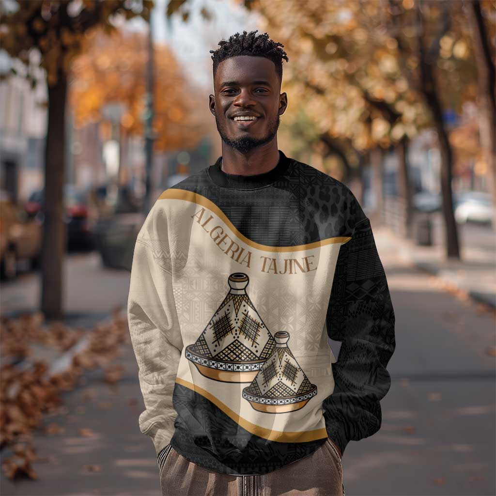 Algeria Tajine Dish Personalized Sweatshirt with African Tribal Pattern LT9