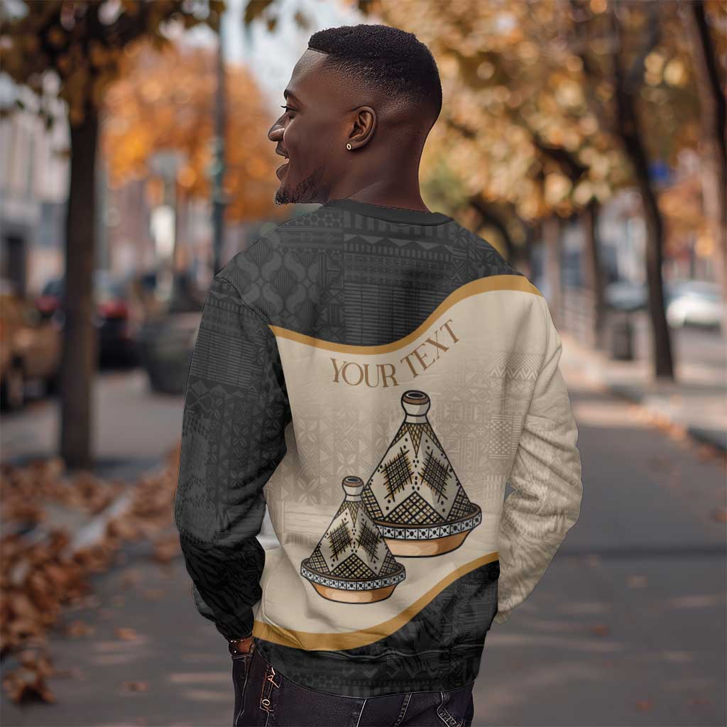 Algeria Tajine Dish Personalized Sweatshirt with African Tribal Pattern LT9