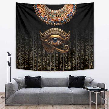 Egypt Eyes Of Horus Tapestry with Egyptian Hieroglyphs LT9