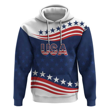 United States Pacific Rugby Custom Hoodie USA Classic Sporty Pattern LT9
