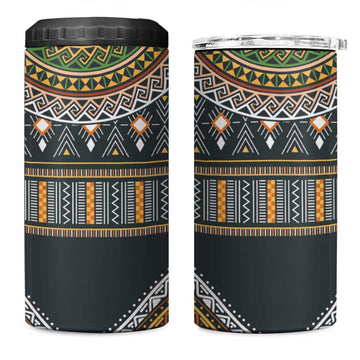 Afro Ethnic Native Pattern 4 in 1 Can Cooler Tumbler LT9
