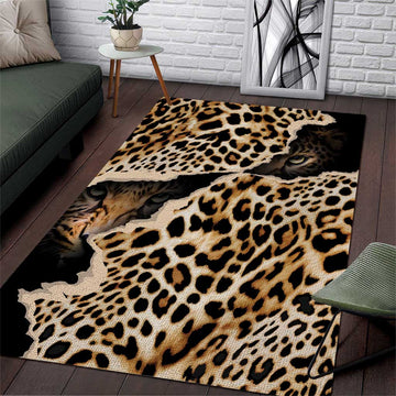 Afro Leopard Skin Pattern Area Rug Version 02 LT9