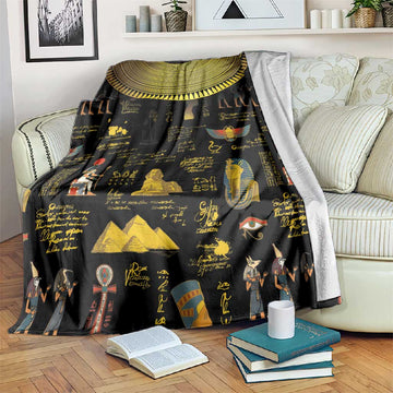 Ancient Egypt and Hieroglyphs Blanket LT9