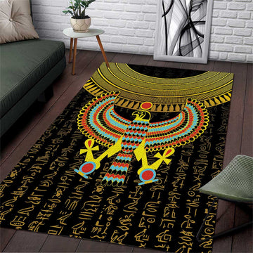 Ancient Egyptian Area Rug Symbol of Horus The Falcon God LT9