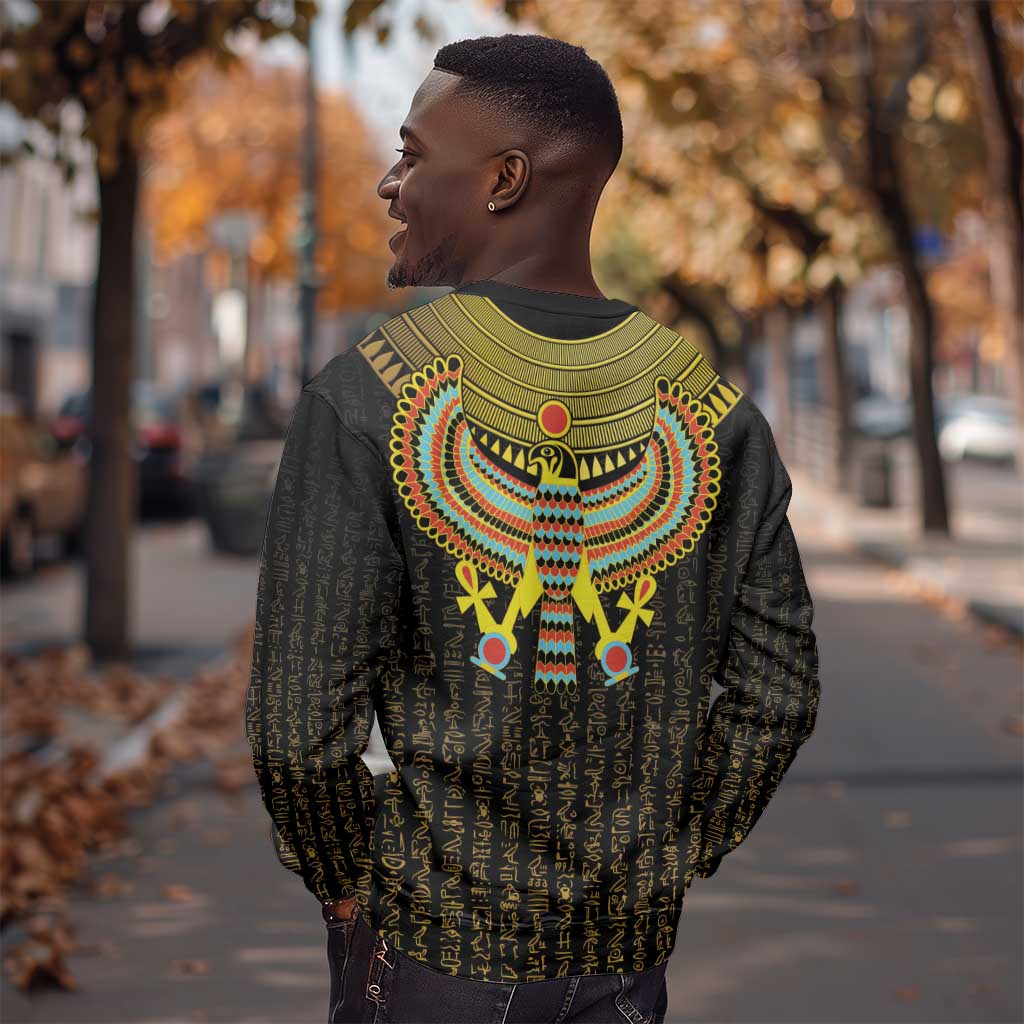Ancient Egyptian Sweatshirt Symbol of Horus The Falcon God LT9