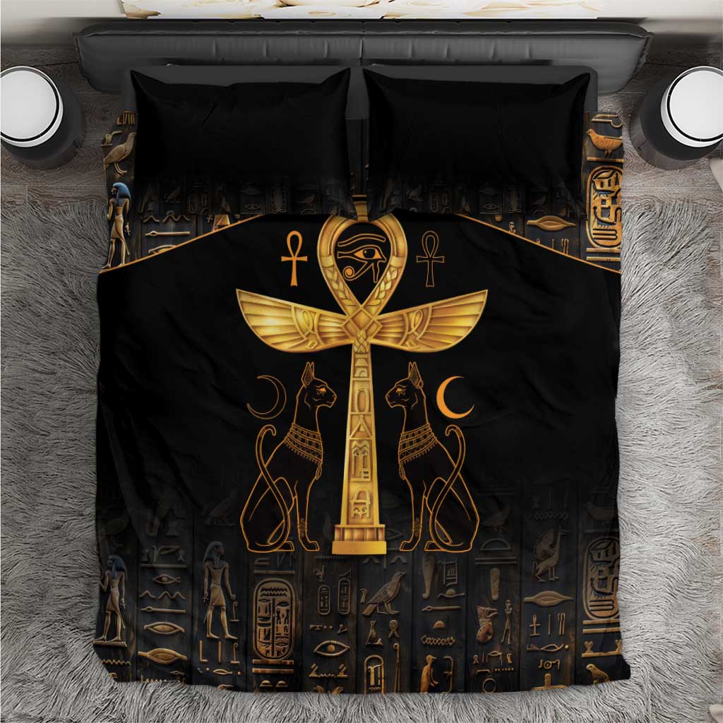 Ankh with Eye of Horus Bedding Set Ancient Egypt Culture LT9
