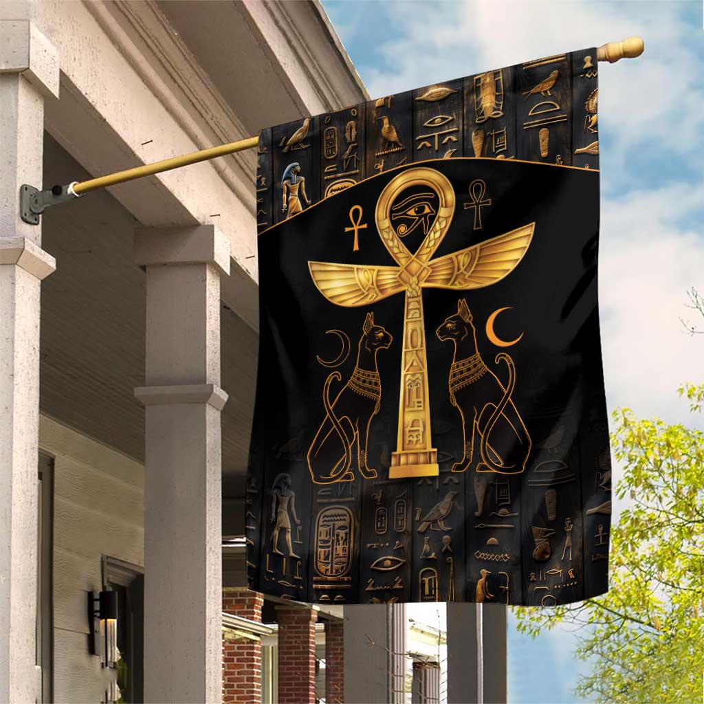 Ankh with Eye of Horus Garden Flag Ancient Egypt Culture LT9