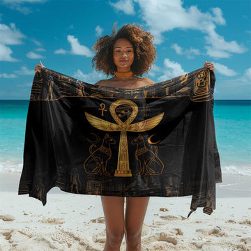 Ankh with Eye of Horus Sarong Ancient Egypt Culture LT9