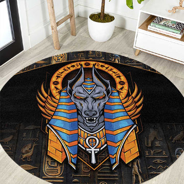 Egyptian Anubis Round Carpet Ancient Egypt Culture LT9