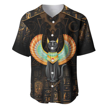 Winged Egypt Cats Baseball Jersey Ancient Egypt Culture LT9