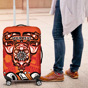 Awareness for Indigenous Orange Day Luggage Cover Haida Spirit Animals LT9