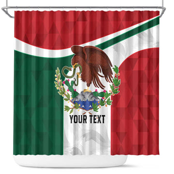 Eagle Devouring Snake Mexican Emblem Personalized Shower Curtain Sporty Style LT9