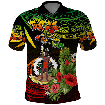 Vanuatu Islands Polo Shirt Proud To Be A Ni-Van LT9