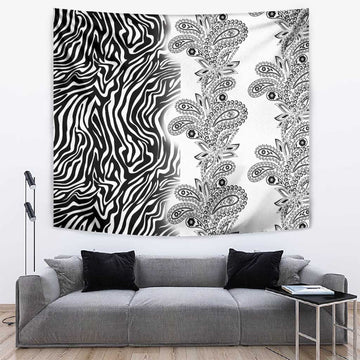 Afro Zebra Mix Paisley Tribal Pattern Tapestry LT9