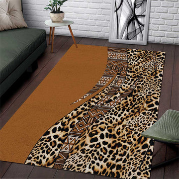 Afro Leopard Mix Native Tribal Pattern Area Rug LT9