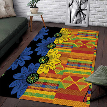 African Ethnic Kitenge Ankara Style Area Rug LT9