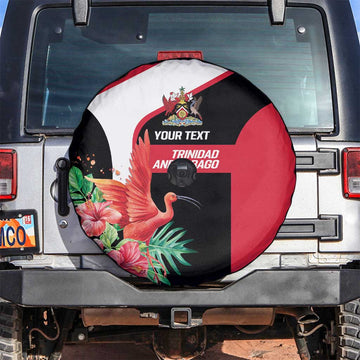 Trinidad and Tobago Personalized Spare Tire Cover Scarlet Ibis Tropical LT9