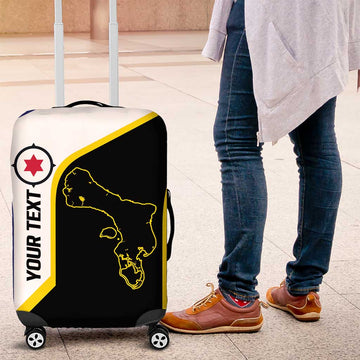 Caribbean Bonaire Personalized Luggage Cover Simple Flag Style LT9