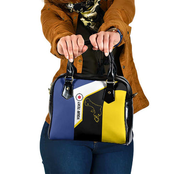 Caribbean Bonaire Personalized Shoulder Handbag Simple Flag Style LT9