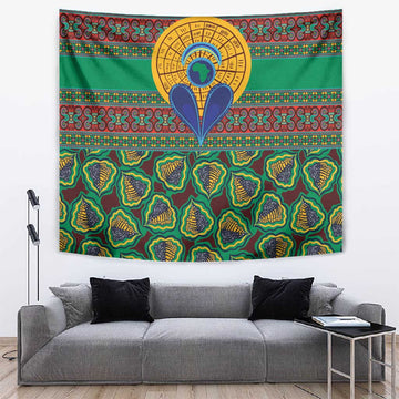 Afro Pattern Traditional Kanga Style Tapestry LT9