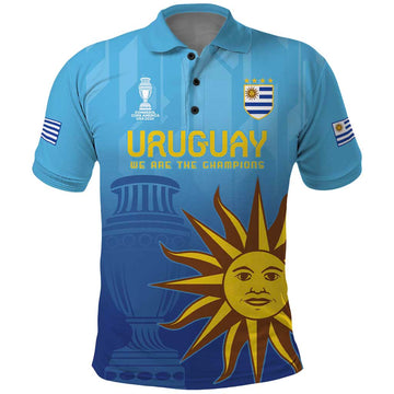 Custom Uruguay La Celeste Football Polo Shirt Go Champions 2024 LT9