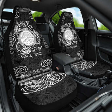 Personalized Brecknockshire Sir Frycheiniog Car Seat Cover Black Brecon Beacons Mountain Celtic-inspired LT9