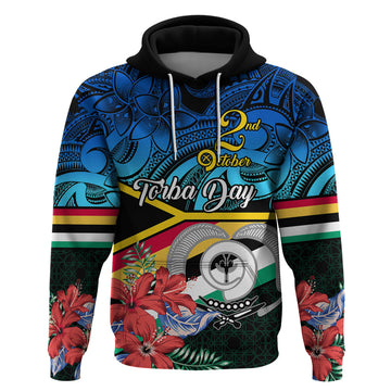 Torba Vanuatu Hoodie Sand Drawing With Polynesian Pattern LT9