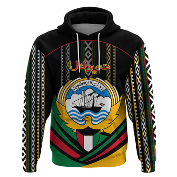 Kuwait Hawk of Quraish With Al Sadu Pattern Personalized Hoodie LT9