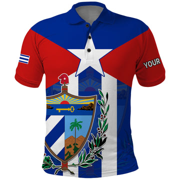 Custom Cuba Simple Polo Shirt Coat Of Arms LT9