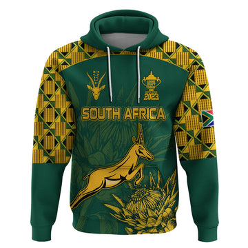 Custom South Africa Rugby Hoodie Springboks Proud The Champions No2 LT9