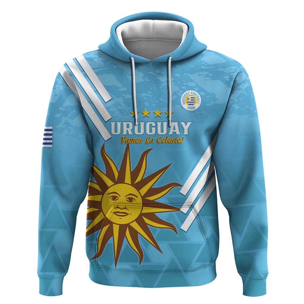 Custom Uruguay Football Hoodie 2024 Vamos La Celeste LT14