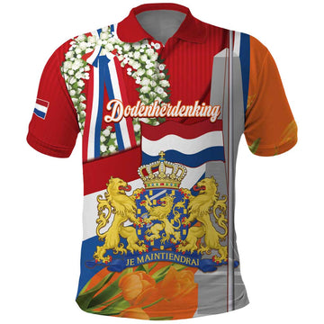 Netherlands Dodenherdenking Polo Shirt Martyrs' Day Honoring All Victims Of War LT14