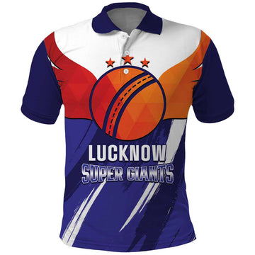Custom Lucknow India Cricket Polo Shirt Go Champions LT14