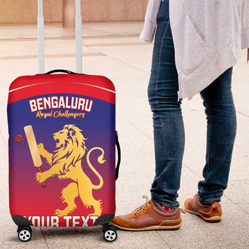 Custom Bengaluru India Cricket Luggage Cover Go Champions LT14