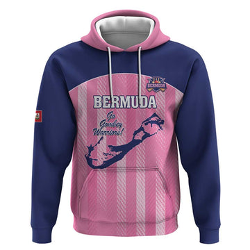 Custom Bermuda Cricket Hoodie Go Gombey Warriors LT14