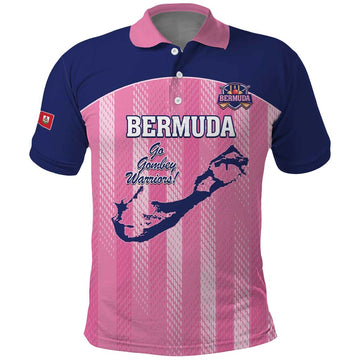 Custom Bermuda Cricket Polo Shirt Go Gombey Warriors LT14