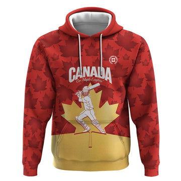 Custom Canada Cricket Hoodie Come On Maple Leaf LT14
