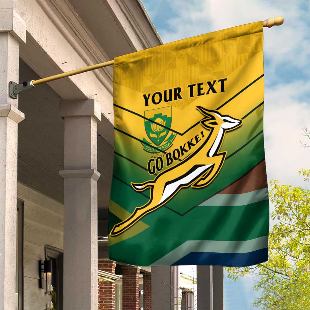 Custom South Africa Rugby Garden Flag Springboks Go Champions African Pattern LT14