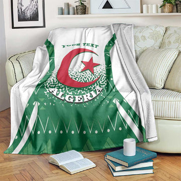 Personalized Afro Algeria Blanket Coat Of Arms African Pattern LT14