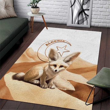 Afro Algeria Fennec Fox Area Rug Algerian Sahara Vulpes zerda LT14
