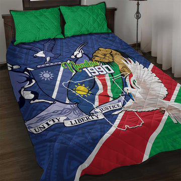 Afro Namibia Independence Day Quilt Bed Set Namibian 1990 African Pattern LT14