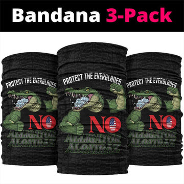 Protect The Everglades Neck Gaiter Gator No Alligator Alcatraz LT14