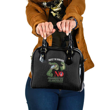 Protect The Everglades Shoulder Handbag Gator No Alligator Alcatraz LT14