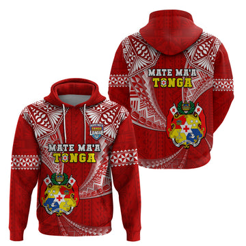 Tonga Rugby Hoodie Mate Maa Tonga Pacific Tongan Ngatu LT14