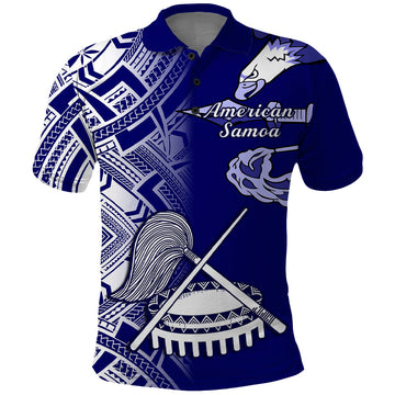 Polynesian Pride American Samoa Polo Shirt July 4 Independence Day LT14